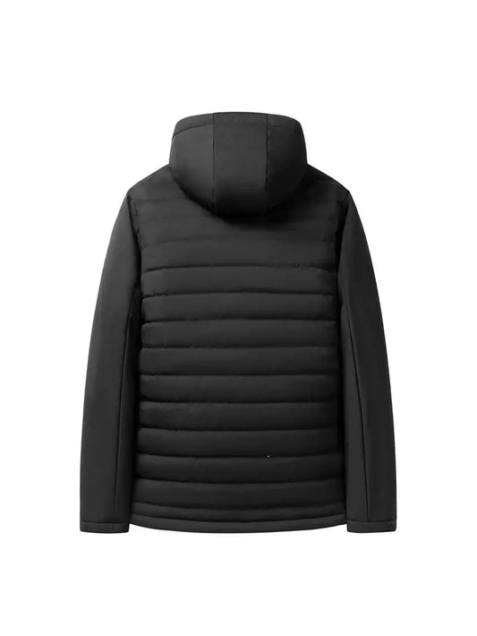 Fleece-Lined Hooded Winter Puffer Jacket