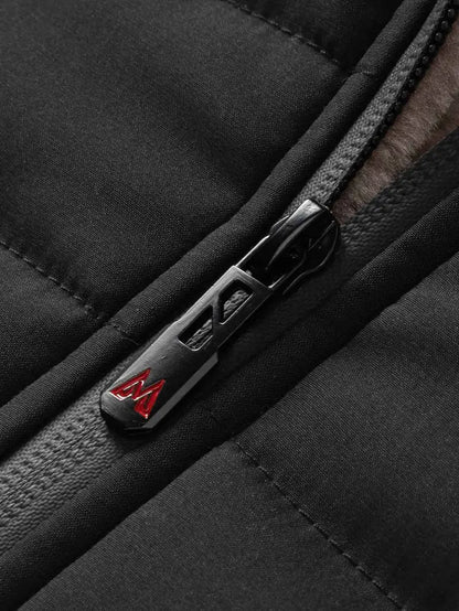 Fleece-Lined Hooded Winter Puffer Jacket