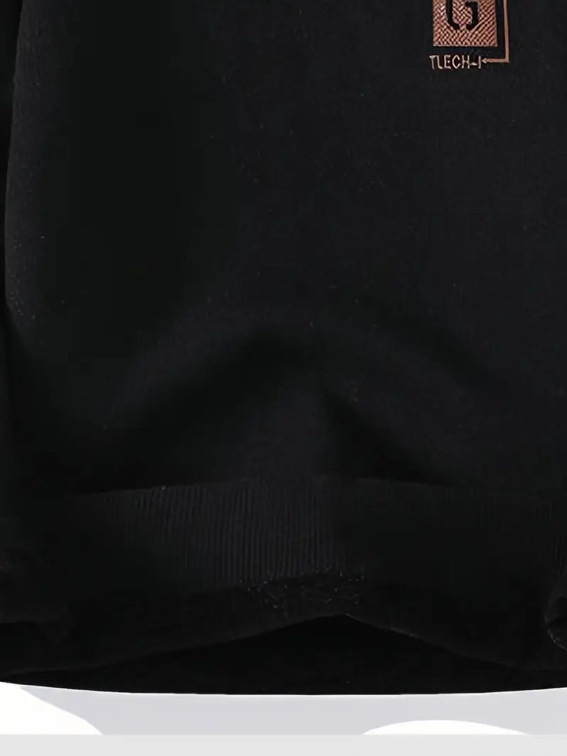 Casual Fleece-Lined Crewneck Sweatshirt