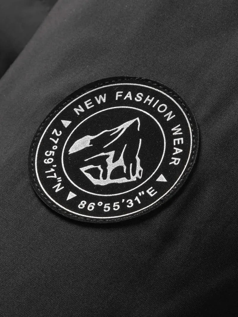 Fleece-Lined Hooded Winter Puffer Jacket