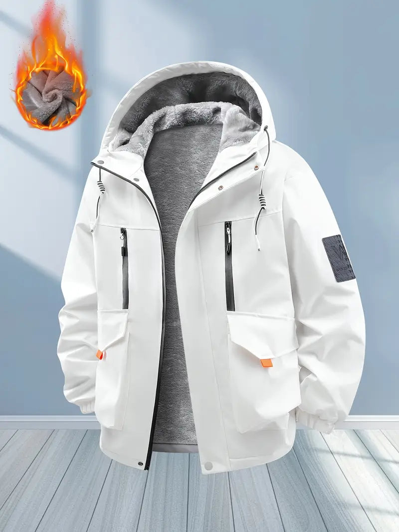 Limited Edition Thick Fleece-Lined Winter Hooded Jacket
