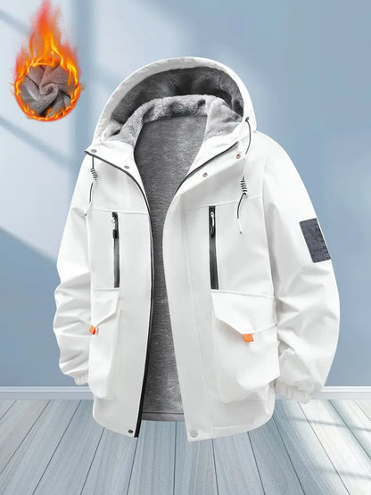 Limited Edition Thick Fleece-Lined Winter Hooded Jacket